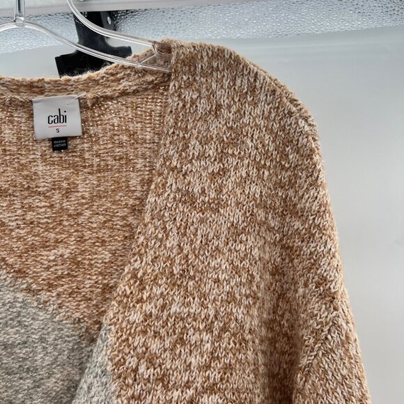 Cabi Knit Cardigan V-Neck Button Up Gray/Multi Long Sleeve Size Small - Picture 3 of 9